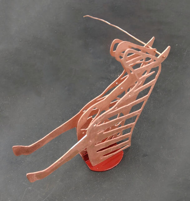 Finally! All of the layers are getting riveted together